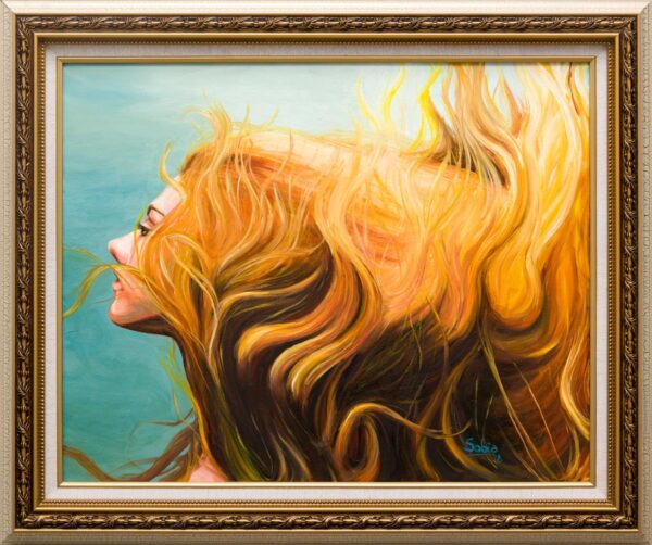 Girl with Flying Hair