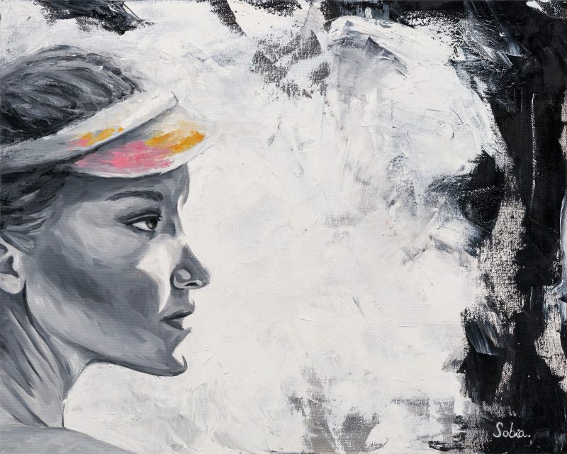 Girl with a Visor