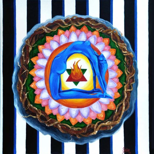 Sobia Shuaib Mandala of Life 20" x 20"