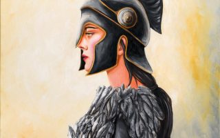 Sobia Shuaib Warrior Princess of the Raven Clan 16" x 20"