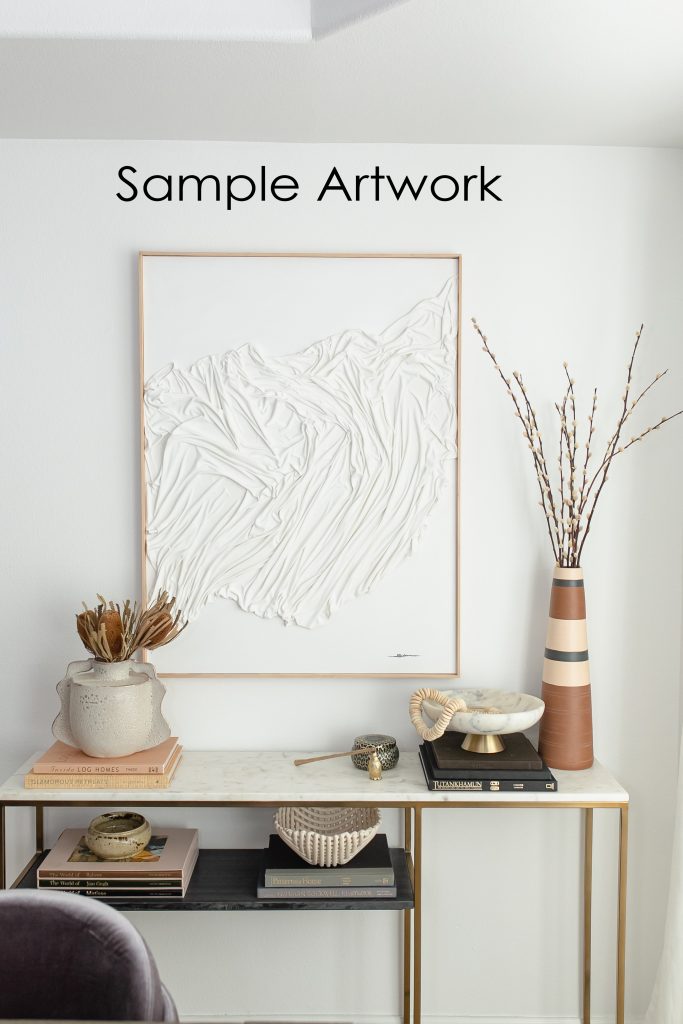 Acrylic with sculptural effect